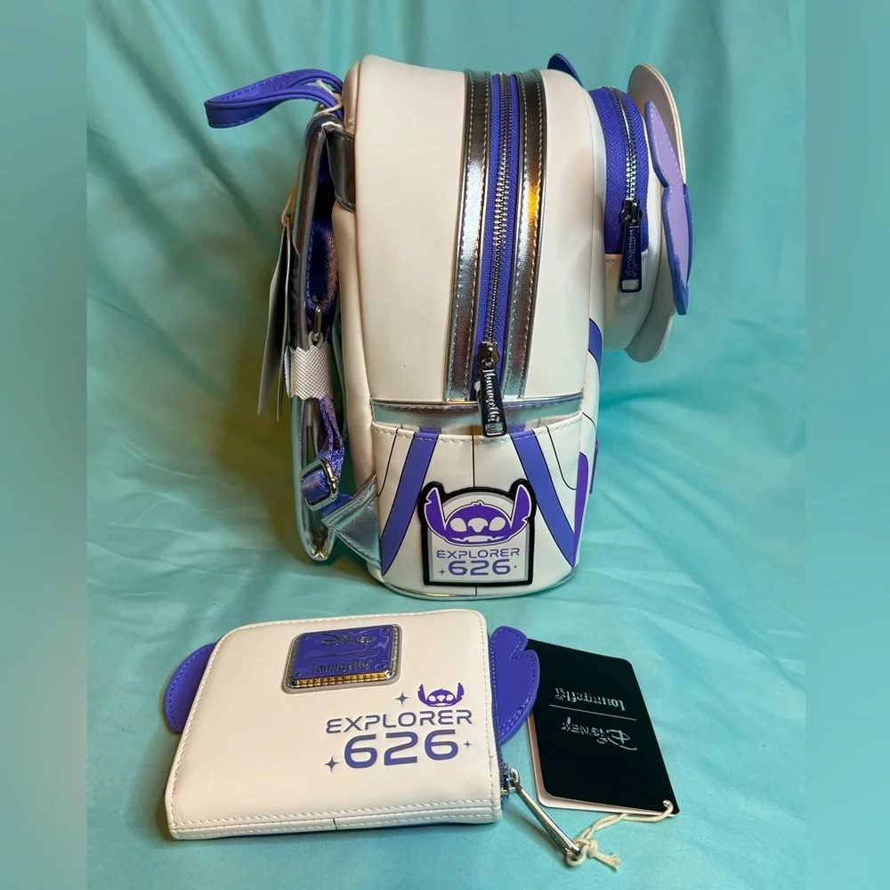 Loungefly x Disney Stitch 626 Spacesuit Astronaut Backpack & Wallet